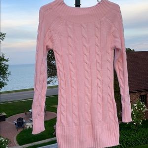 NEW light pink knit sweater tunic